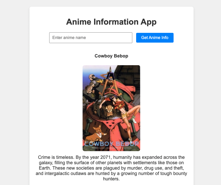 Anime Info App
